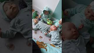Reborn Theme Thursday || Light Green &amp; Frogs || with reborn babies Ellie Sue, Coco Malu &amp; 2 Levi's