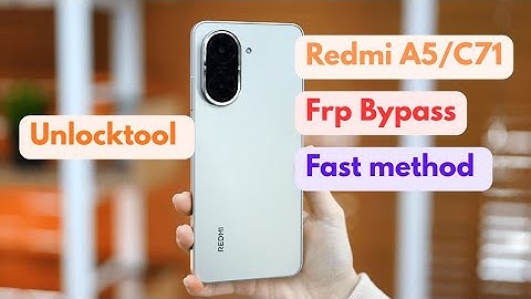 Redmi A5/Poco C71 | FRP BYPASS