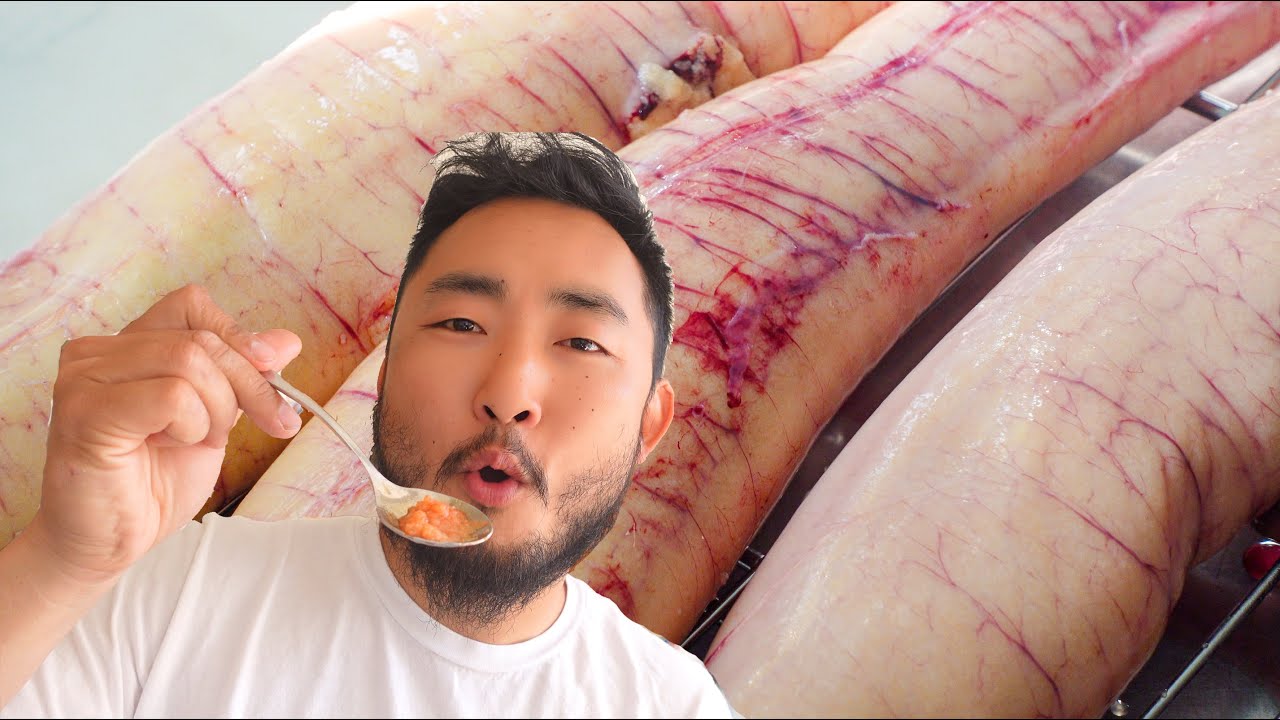 PREPARING GIGANTIC FISH EGGS(Mentaiko) White Seabass Breakdown/Vlog