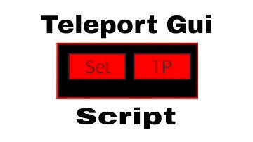 Roblox Teleport Gui Script (Pastebin/Mediafire)