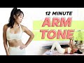 12 Minute Upper Body Workout with Weights (toned shoulders, triceps & biceps)
