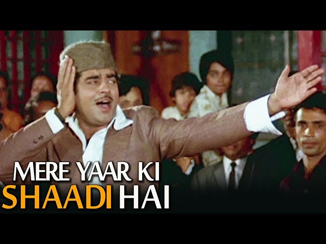 Aaj Mere Yaar Ki Shaadi Hai - Popular Wedding Song | Shatrughan Sinha | Aadmi Sadak Ka class=