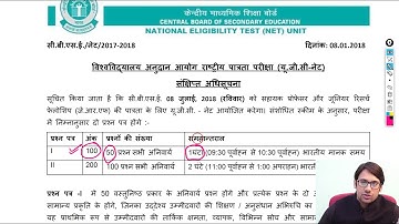 UGC NET Exam Pattern Change Notification | No Paper 3 | 8 July 2018 Date | Computer Science (Hindi)