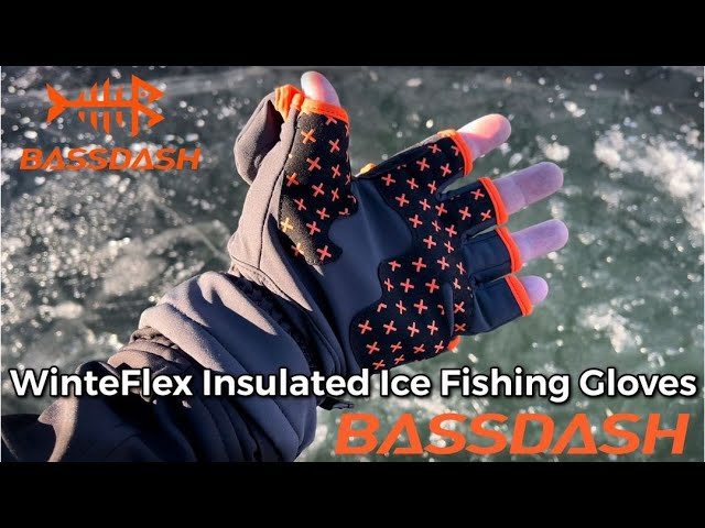 BASSDASH Unisex WinteFlex Insulated Convertible Mittens 