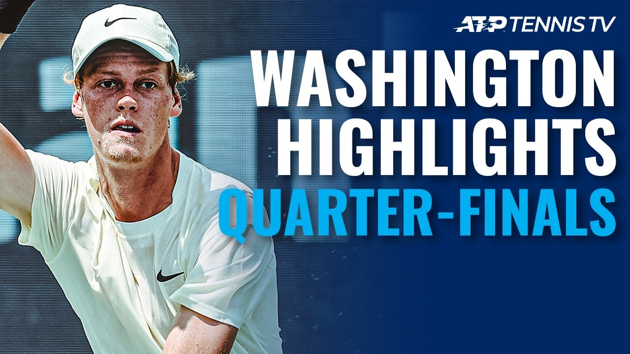 Nishikori Battles Harris; Sinner, Brooksby in Action 2021 Washington Quarter-Final Highlights