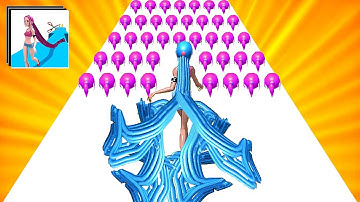 Hair Rush Game All Levels Gameplay iOS,Android Walkthrough Update Max Level Runner QERW 33-34ASEQ