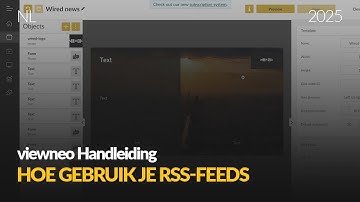 Hoe maak je RSS-feeds met viewneo Digital Signage