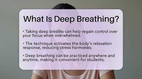 What Is Deep Breathing? - Ultimate Study Hacks