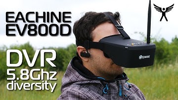 Eachine EV800D FPV 5.8G diversity goggles /w a DVR - definitely a MUST have item!