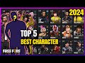 Best Character In Free Fire 2021 | Top 5 Best Characters After OB28 Update in Free Fire