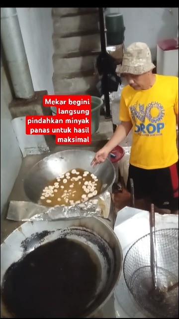 cara goreng kerupuk Ikan dan udang