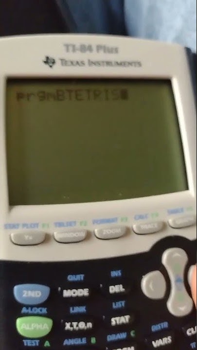 playing Tetris on a calculator - YouTube
