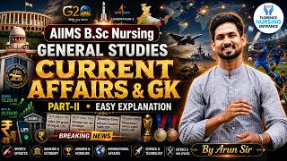 📰 Current Affairs 2026 | Daily MCQs &amp; Latest Updates | AIIMS Nursing Entrance 27June Special part 02