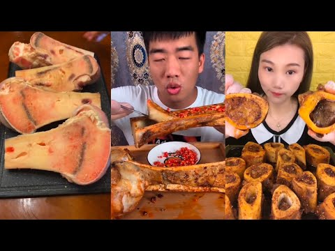 วิธทำ+กินไขกระดูกวัว4 How to cook and eat marrow eating show คนจีนกินโชว์ ep.138
