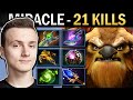 Earthshaker Dota Gameplay Miracle with Refresher and 21 Kills