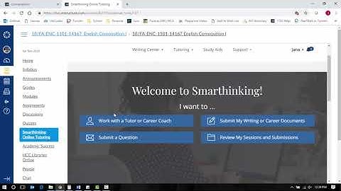 SmarThinking online chat option video