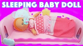 Nenuco Doll Sleep with Me Baby Doll and Cradle Crib playset. More Baby Doll Videos: https://goo.gl/GqrPR7 SUBSCRIBE: https://