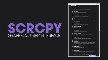 How to get SCRCPY GUI (Graphic User Interface) SCRCPY with OTG