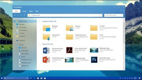Windows File Explorer App Fluent Design Redesign Concept