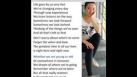 Right Here, Right Now (Text) Excel 8 Module 5