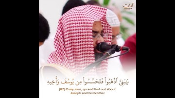 (قال إنما أشكوا بثي وحزني إلى الله) ناصر القطامي حالات واتس قرآن كريم | سورة يوسف | Nasser Al-Qatami