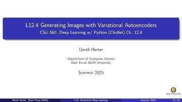 L12.4: Generating Images with Variational Autoencoders