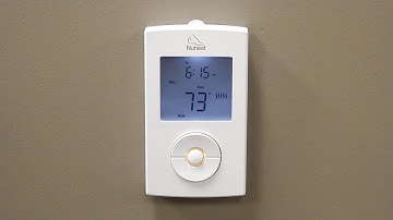 NUHEAT SOLO thermostat programming. Step 5, Setting the Away Temperature.