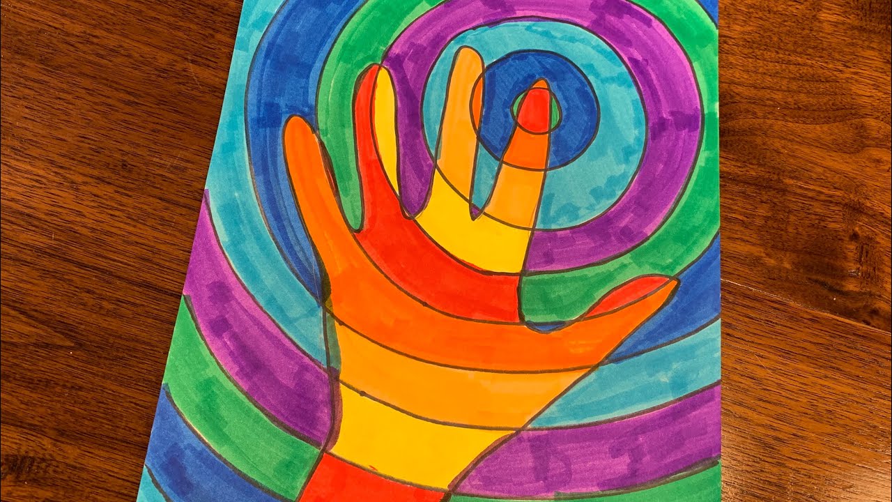 Art Challenge 14 Warm Cool Color Hand YouTube Art Challenge 14 Warm Cool Color Hand YouTube