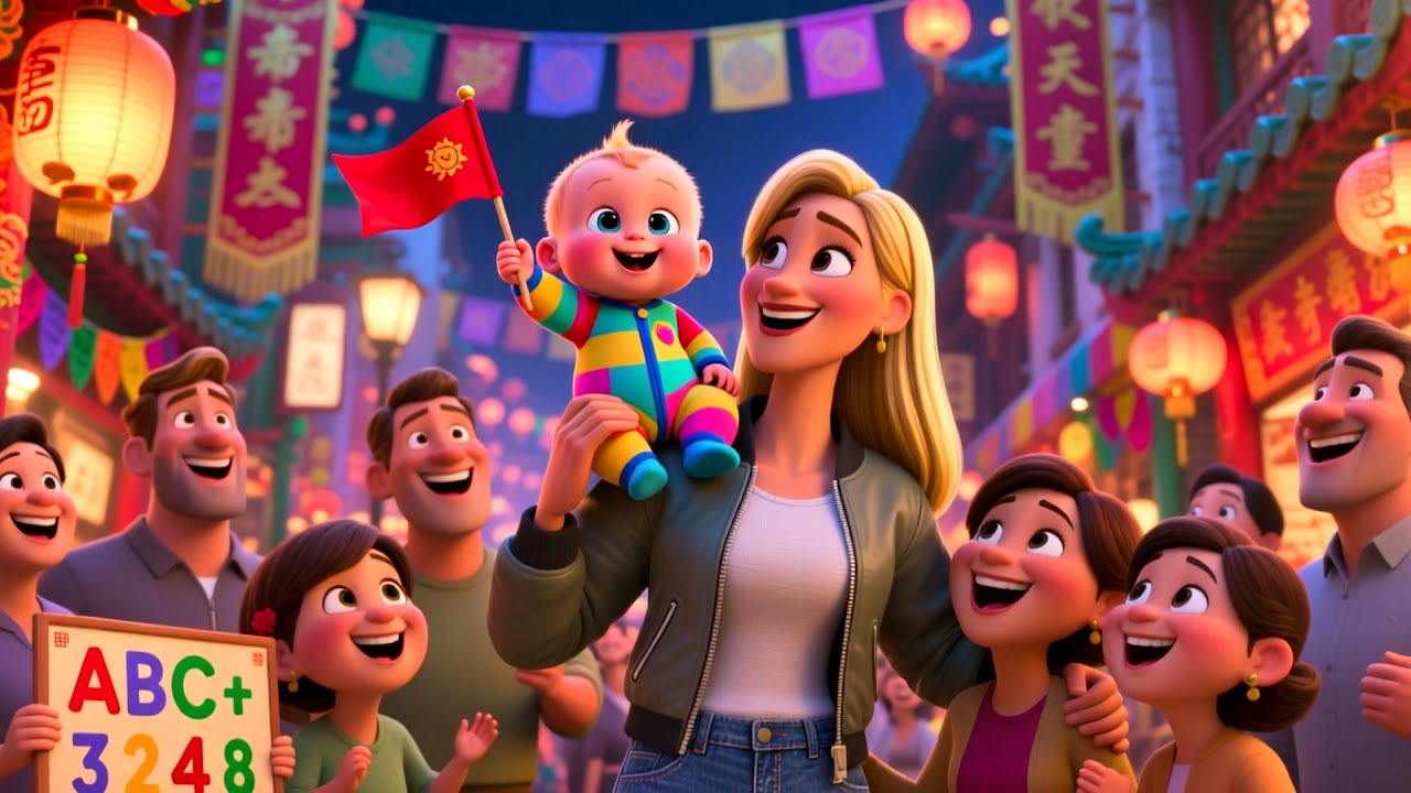 Dragon Parade in Chinatown 🐉🎉 | Fun Cultural Song for Kids | Festive Learning Rhyme