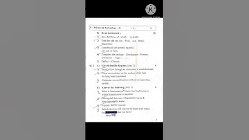 IX Science 2 First Semester Term Exam Question Paper 2023 9th #sscboard #9thclass