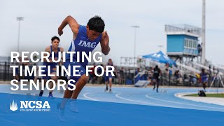 College Recruiting Timeline: Senior Year