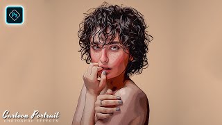 Create A Photo To Cartoon Portrait Effect In Photoshop Tutorial screenshot 1