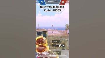 Bgmi Wow mod 2v2 ump,m416,DBS,S12K