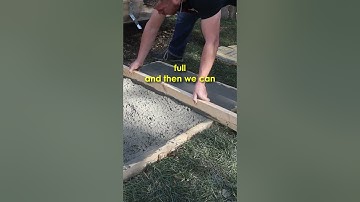 Concrete slab in 60 seconds #shorts #diy #concrete #diyconcreteslab