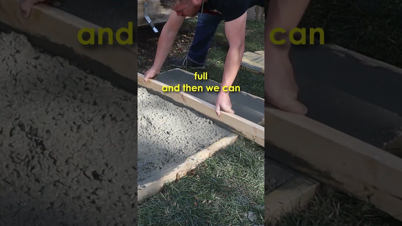Concrete Slab In 60 Seconds Shorts Diy Diyconcreteslab
