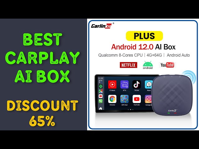 Carlinkit CarPlay Ai Box Plus Android 12 4 64GB QCM 8 Core 665