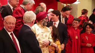 加拿大特鲁多总理与温哥华华社共庆春节