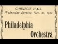 Capture de la vidéo From The Carnegie Hall Archives: A Brief History Of The Philadelphia Orchestra At Carnegie Hall