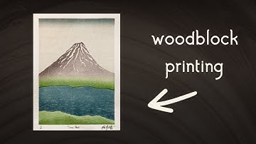 "Lone Peak," Woodblock Printing Process (Mokuhanga, Chameleon 2 baren)