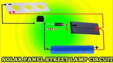 How to make Automatic on/off Solar street Lamp Circuit With rechargeable battery !