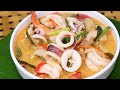 ต้มยำทะเลน้ำข้น Thai Spicy Soup | ทำกินเอง