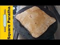 How to make crispy square paratha   step by step  squareparatha mangorecipes