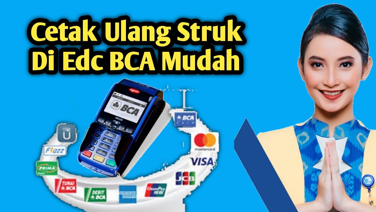 Cara Cetak Ulang Edc BCA Reprint Struk Settlement Transaksi BCA YouTube