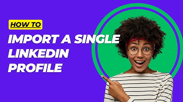 How to Import a Single LinkedIn Profile to Quicklead Instantly!