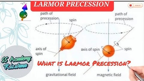 LARMOR PRECESSION #larmorprecession #larmorfrequency #RizwanaSarwar #science #nmr #ssacademyrizwana