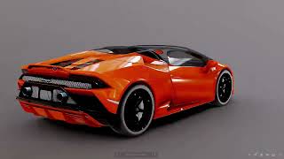 Lamborghini Huracan Evo Spyder в 3D от WARENTERTAINMENT™