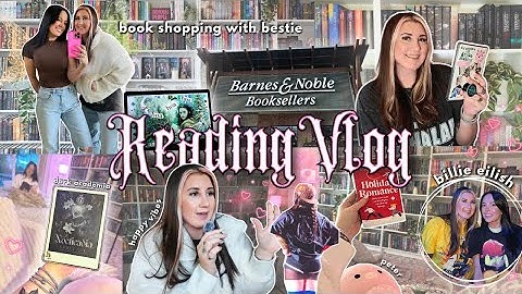 reading vlog ⋆˚🎧｡ seattle rainy days, book shopping with rachel, & billie eilish ₊✧