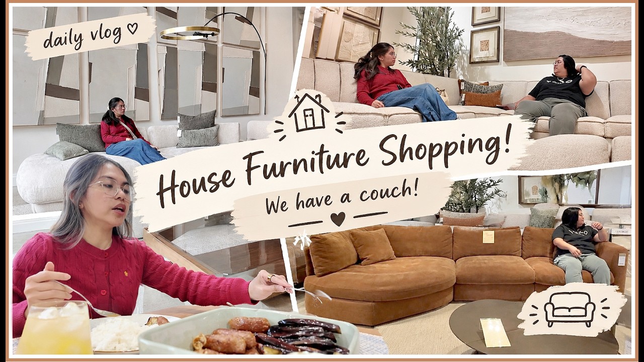 HOUSE FURNITURE SHOPPING! 🏠 MAY COUCH NA TAYO! 🎉I RichZigzVlogs