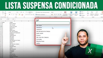 Lista suspensa condicionada automática no Excel