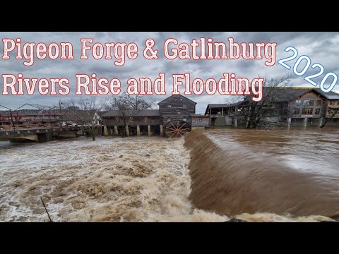 Flooding Pigeon Forge and Gatlinburg Tennessee 2020 - YouTube